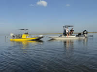 Jireh Shallow Draft Fishing Boat, built in Port O'Connor Texas.