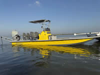 Jireh Shallow Draft Fishing Boat, built in Port O'Connor Texas.