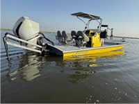 Jireh Shallow Draft Fishing Boat, built in Port O'Connor Texas.