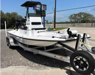 Jireh Shallow Draft Fishing Boat, built in Port O'Connor Texas.