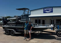 Jireh Shallow Draft Fishing Boat, built in Port O'Connor Texas.