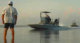 Jireh Shallow Draft Fishing Boat, built in Port O'Connor Texas.